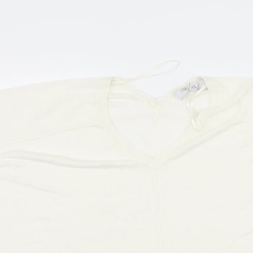 Preworn Womens Ivory  Knit Pullover Jumper Size S