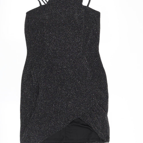 Preworn Womens Black   Bodycon  Size 14