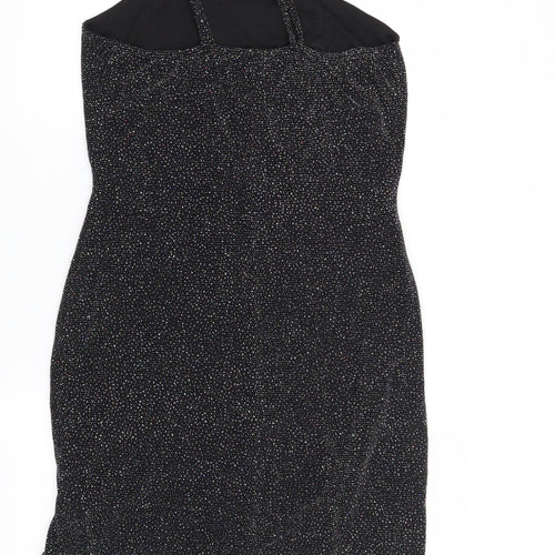 Preworn Womens Black   Bodycon  Size 14
