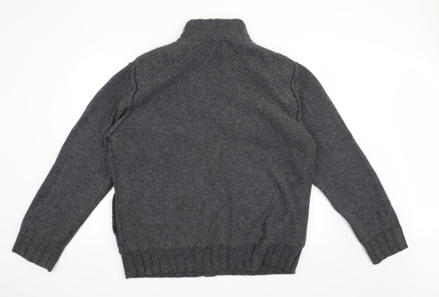 Blue Harbour Mens Grey   Cardigan Jumper Size XL