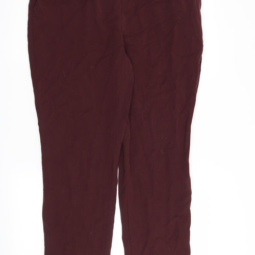 Preworn Womens Red   Trousers  Size 34 in L28 in
