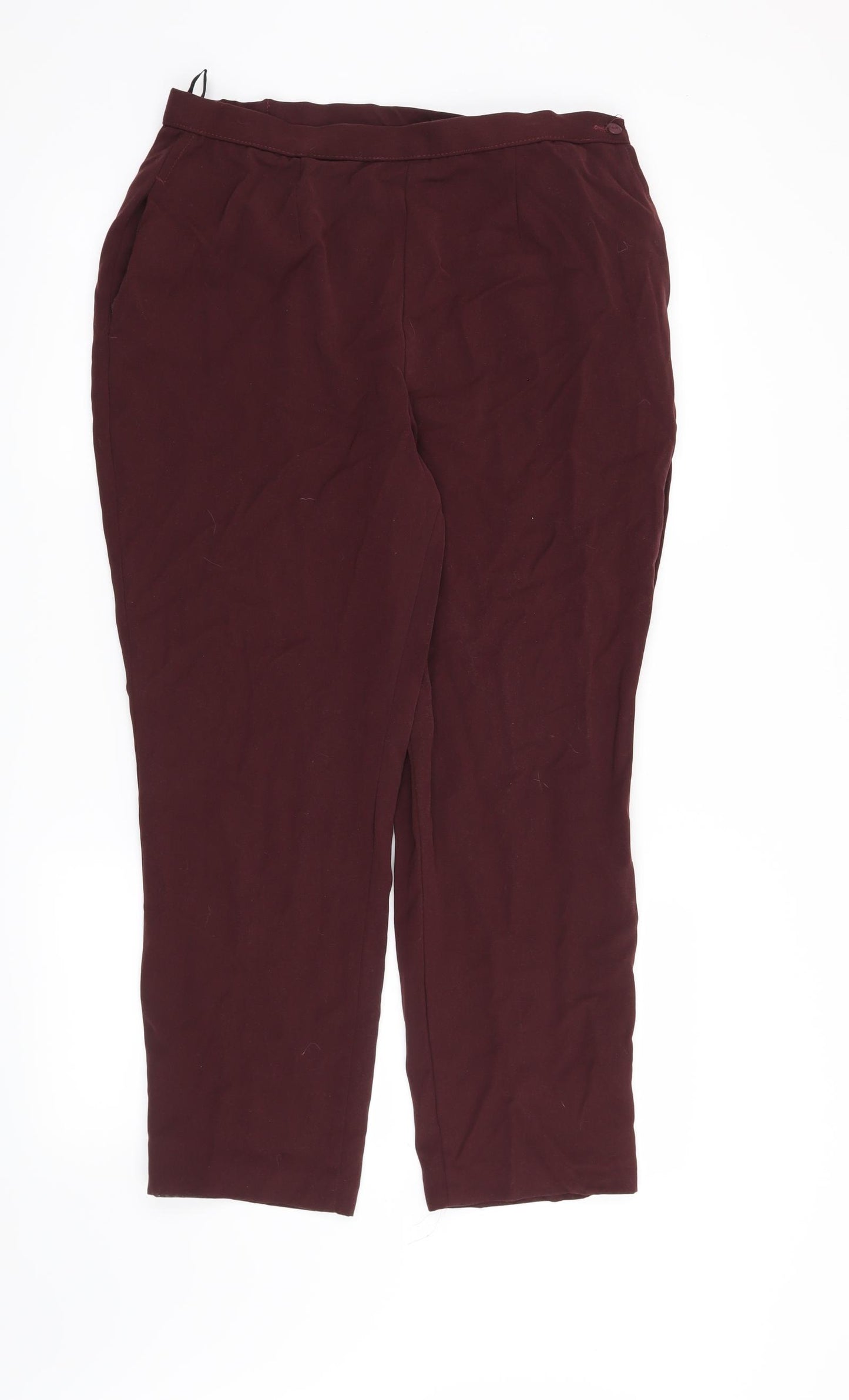 Preworn Womens Red   Trousers  Size 34 in L28 in
