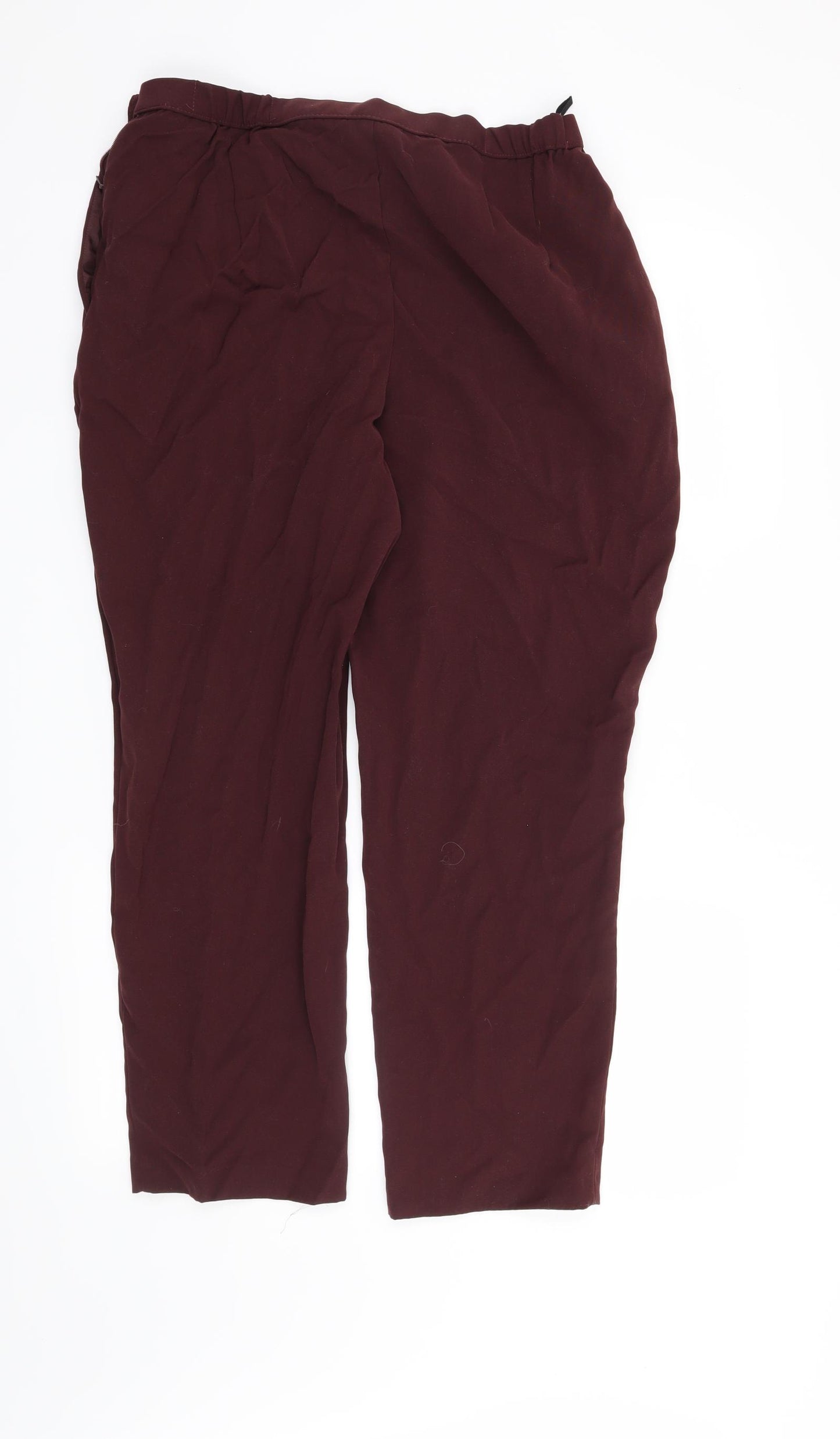Preworn Womens Red   Trousers  Size 34 in L28 in