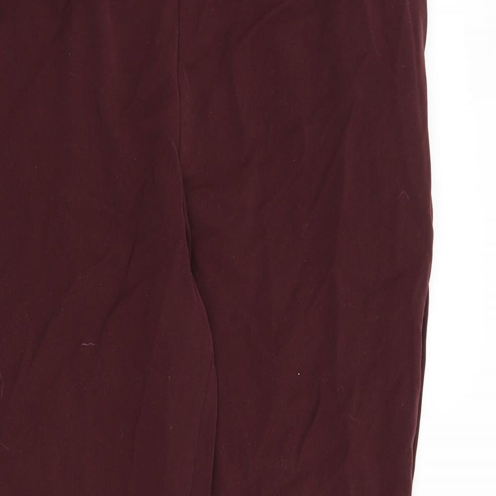 Preworn Womens Red   Trousers  Size 34 in L28 in