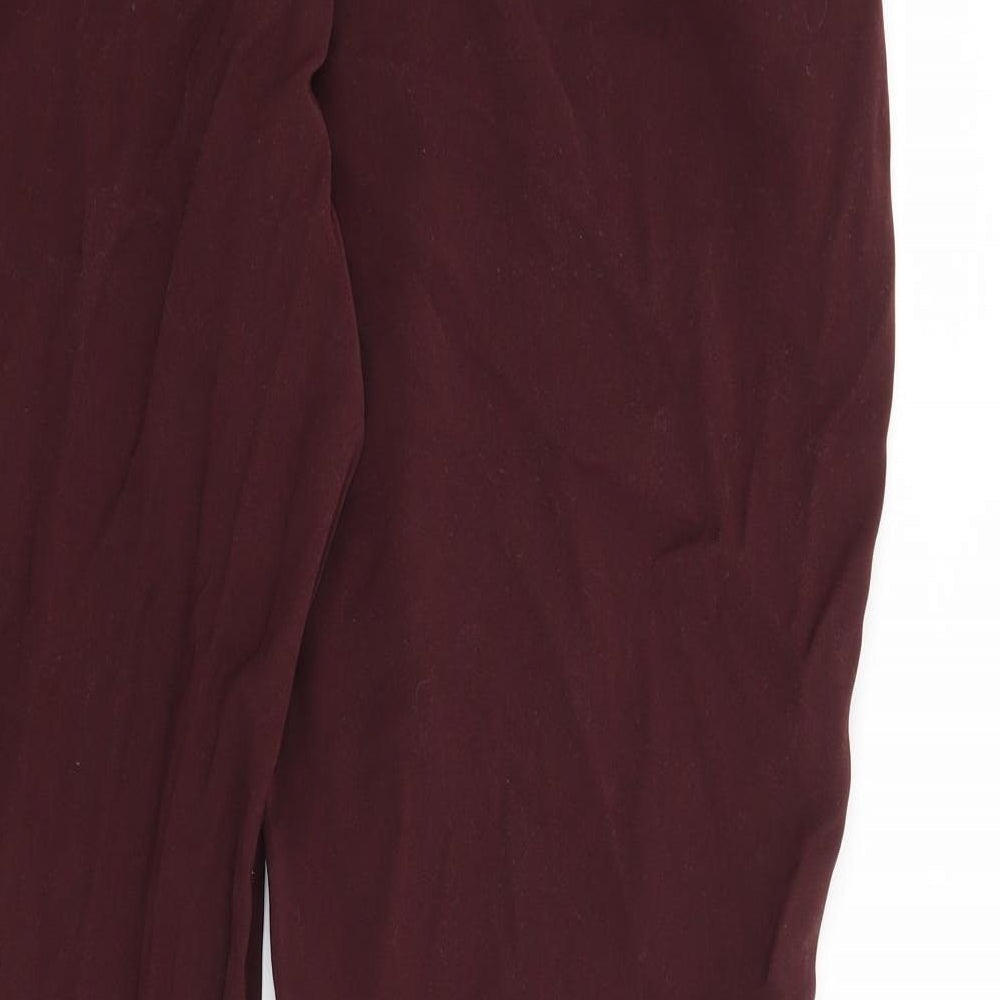 Preworn Womens Red   Trousers  Size 34 in L28 in