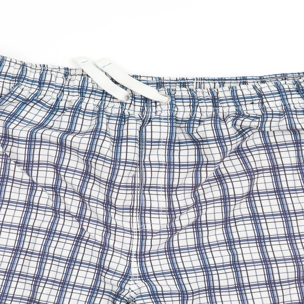 George Mens Blue Check  Bermuda Shorts Size 40 in
