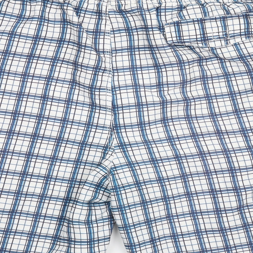George Mens Blue Check  Bermuda Shorts Size 40 in