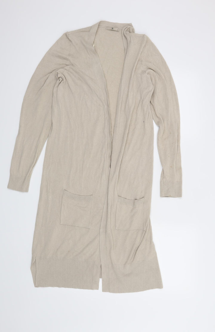 TU Womens Beige   Cardigan Jumper Size M