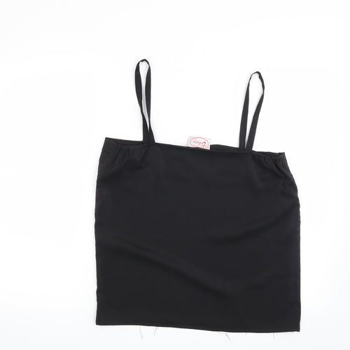 Preworn Womens Black   Basic Blouse Size 14