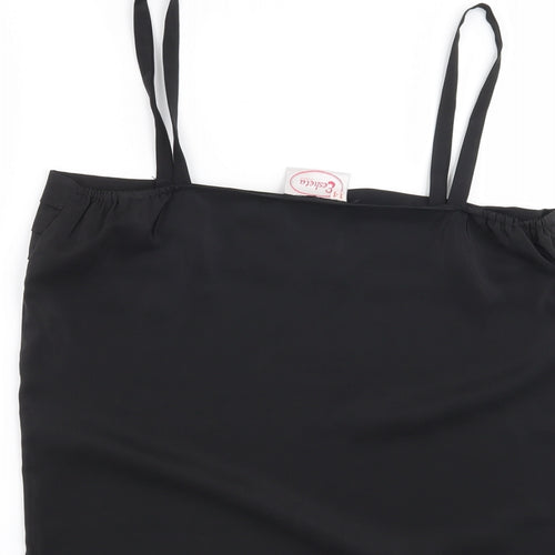 Preworn Womens Black   Basic Blouse Size 14