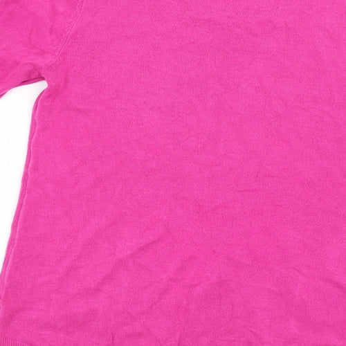 F&F Womens Pink Striped  Pullover Jumper Size 10
