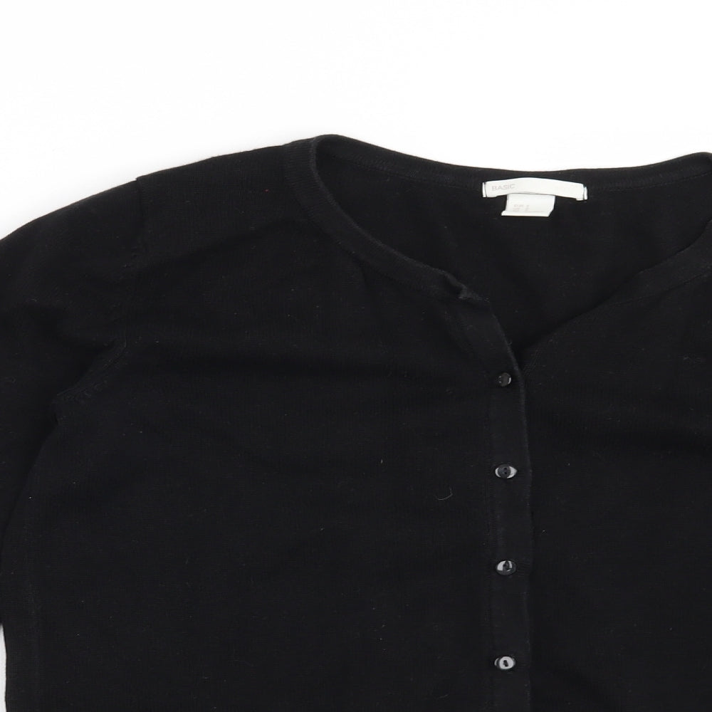 H&M Womens Black   Cardigan Jumper Size S