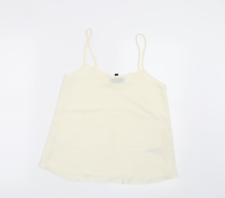Topshop Womens Beige Basic Blouse Size 8