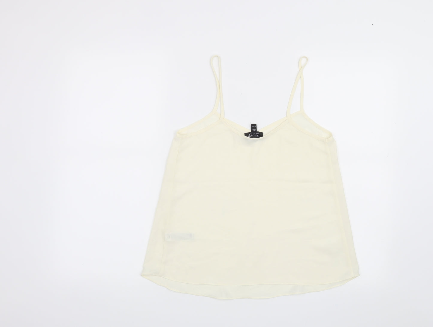 Topshop Womens Beige   Basic Blouse Size 8