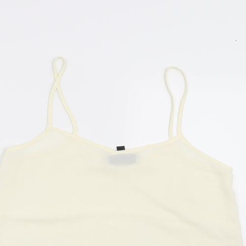 Topshop Womens Beige   Basic Blouse Size 8