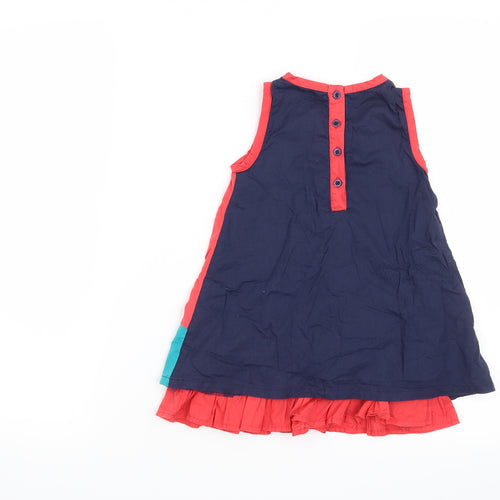 Nutmeg Girls Blue   Skater Dress  Size 2-3 Years