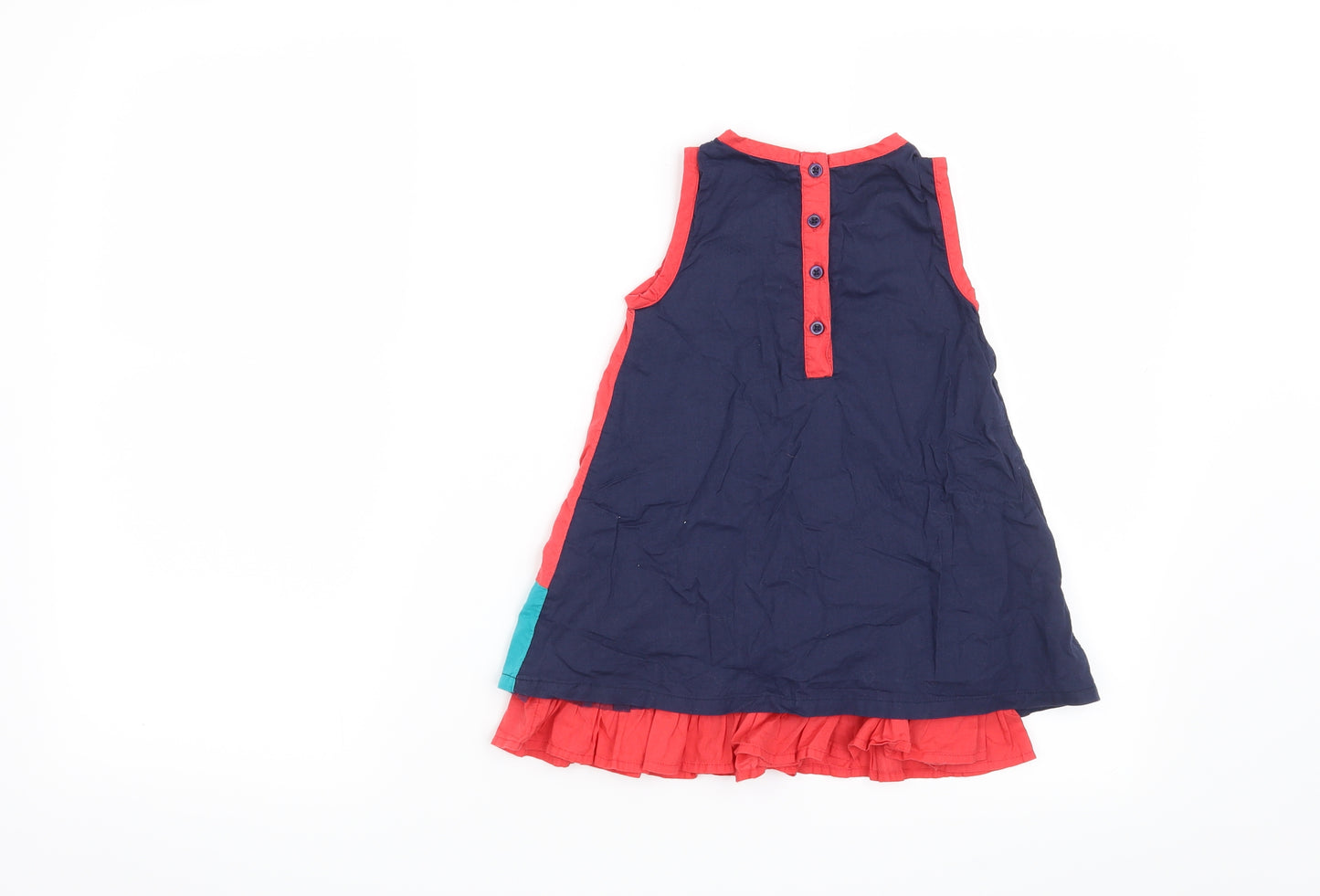 Nutmeg Girls Blue   Skater Dress  Size 2-3 Years