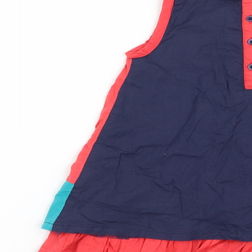 Nutmeg Girls Blue   Skater Dress  Size 2-3 Years