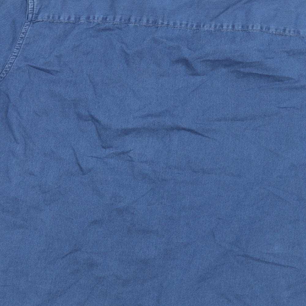 H&M Mens Blue    Button-Up Size L