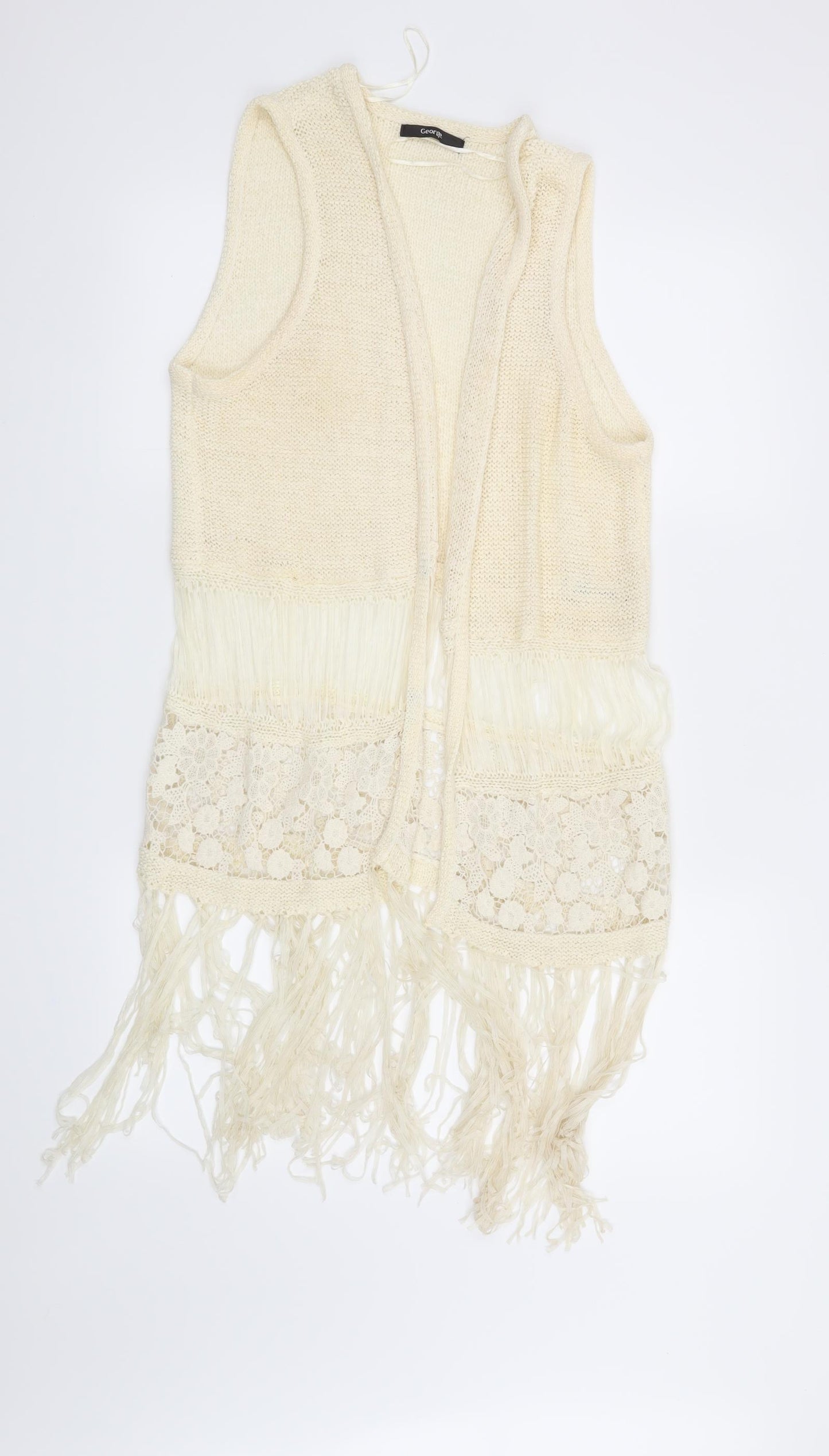 George Womens Beige   Cardigan Jumper Size M