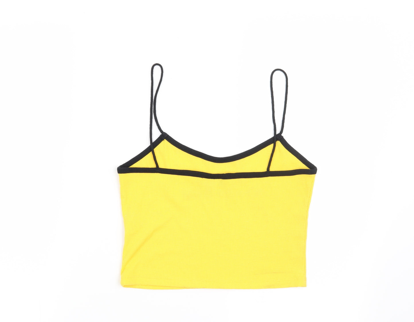 Topshop Womens Yellow   Basic T-Shirt Size 12  - It's cool to be kind