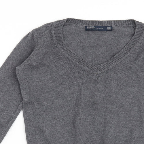 Zara Womens Grey   Pullover Jumper Size S