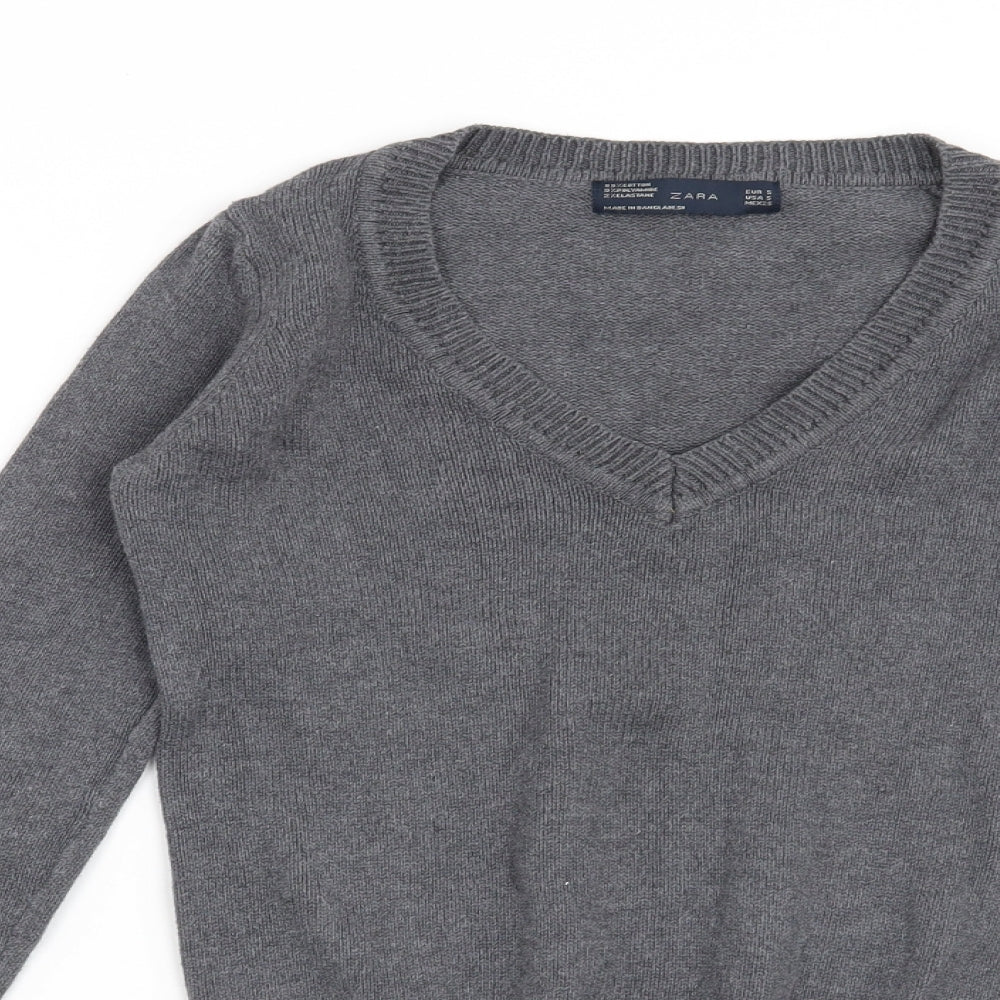 Zara Womens Grey   Pullover Jumper Size S