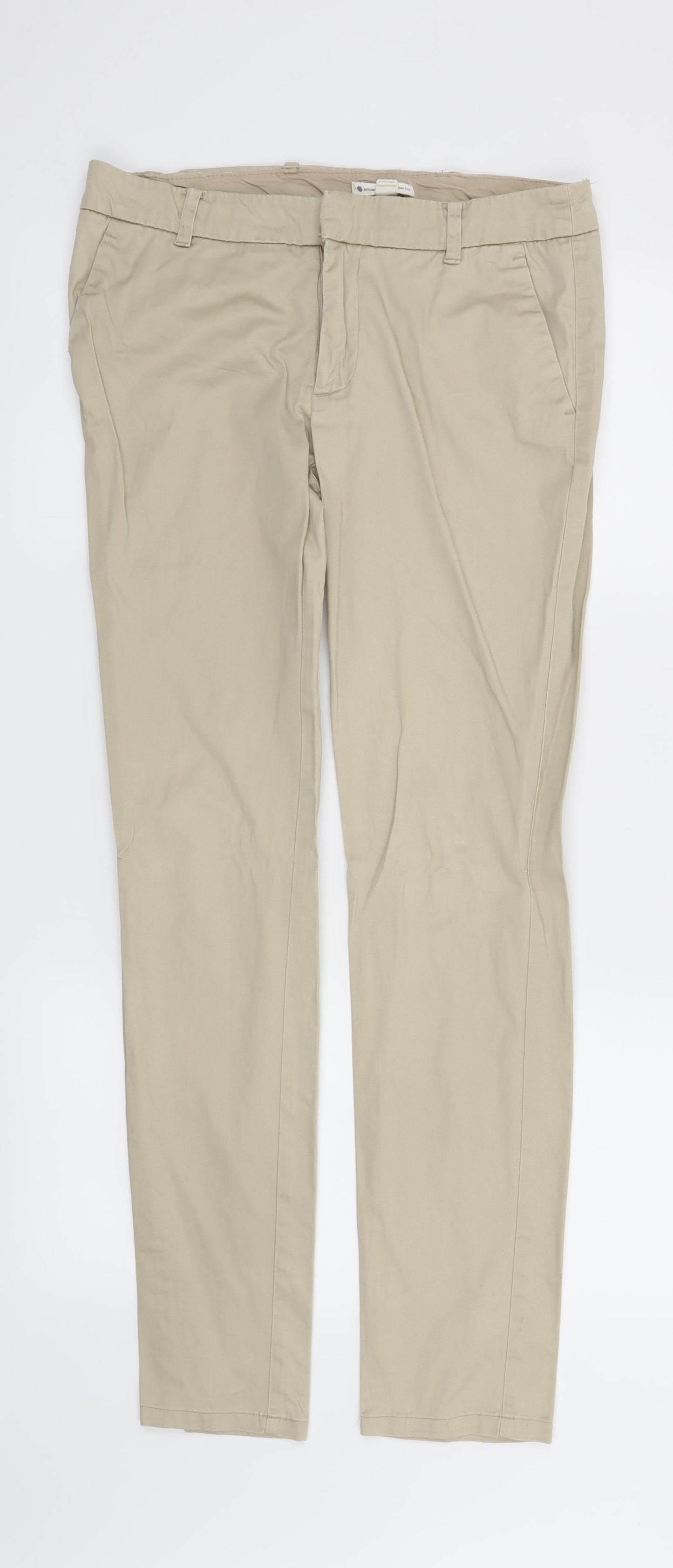 Mango Womens Beige   Trousers  Size 10 L30 in