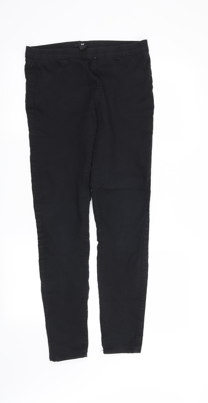 H&M Womens Black   Jegging Jeans Size 10 L30 in