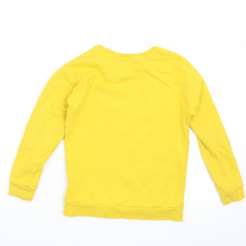 George Girls Yellow   Pullover Sweatshirt Size 6-7 Years  - Hey! Girl Power