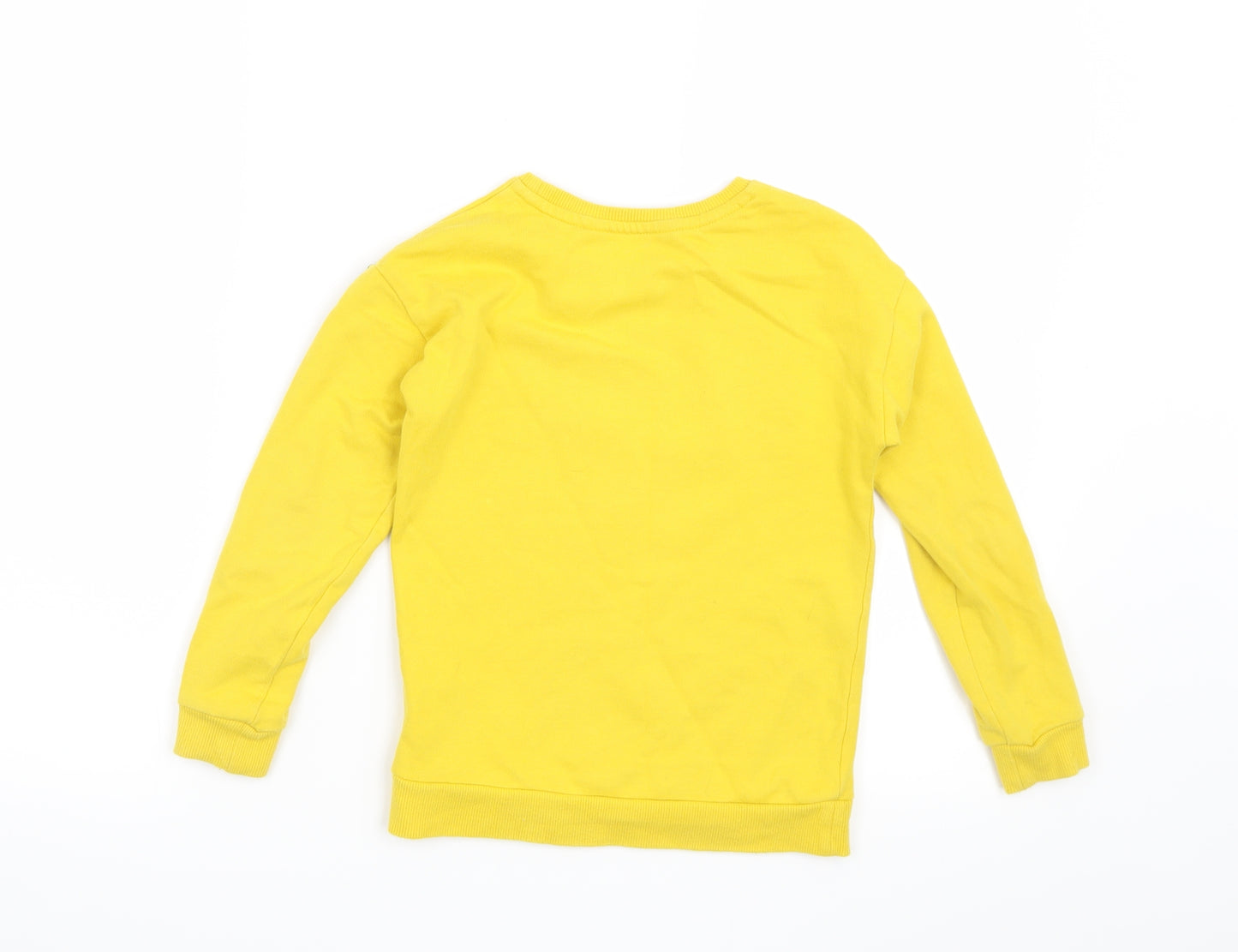 George Girls Yellow   Pullover Sweatshirt Size 6-7 Years  - Hey! Girl Power