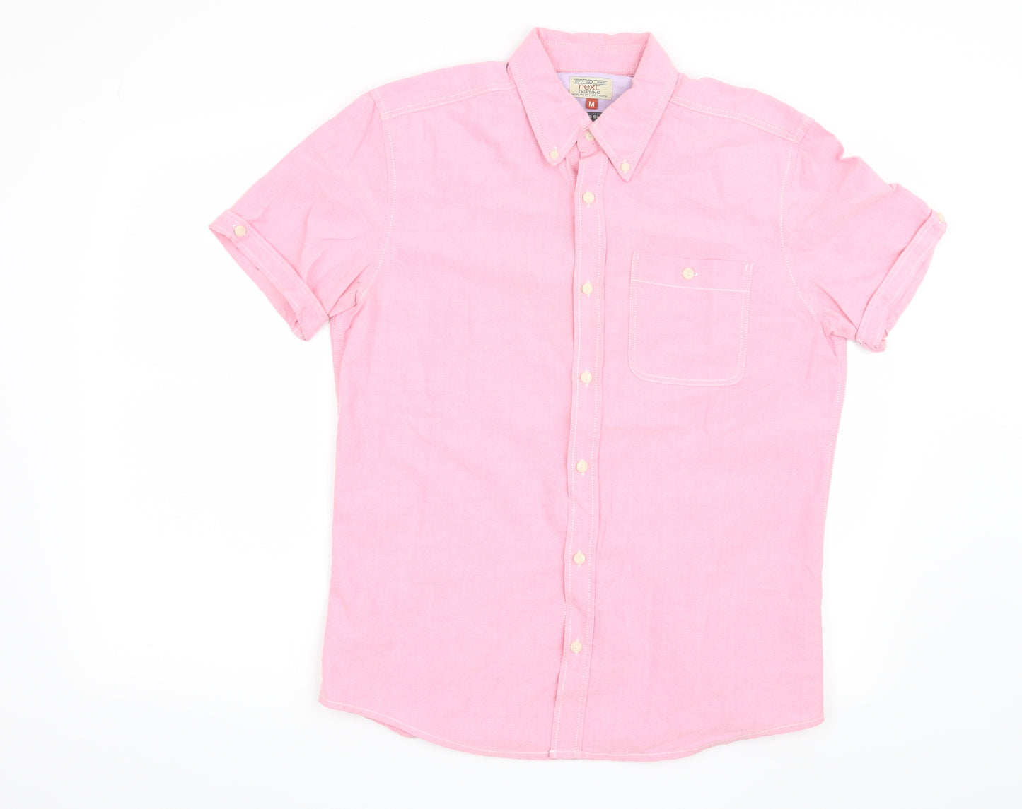 NEXT Mens Pink    Button-Up Size M