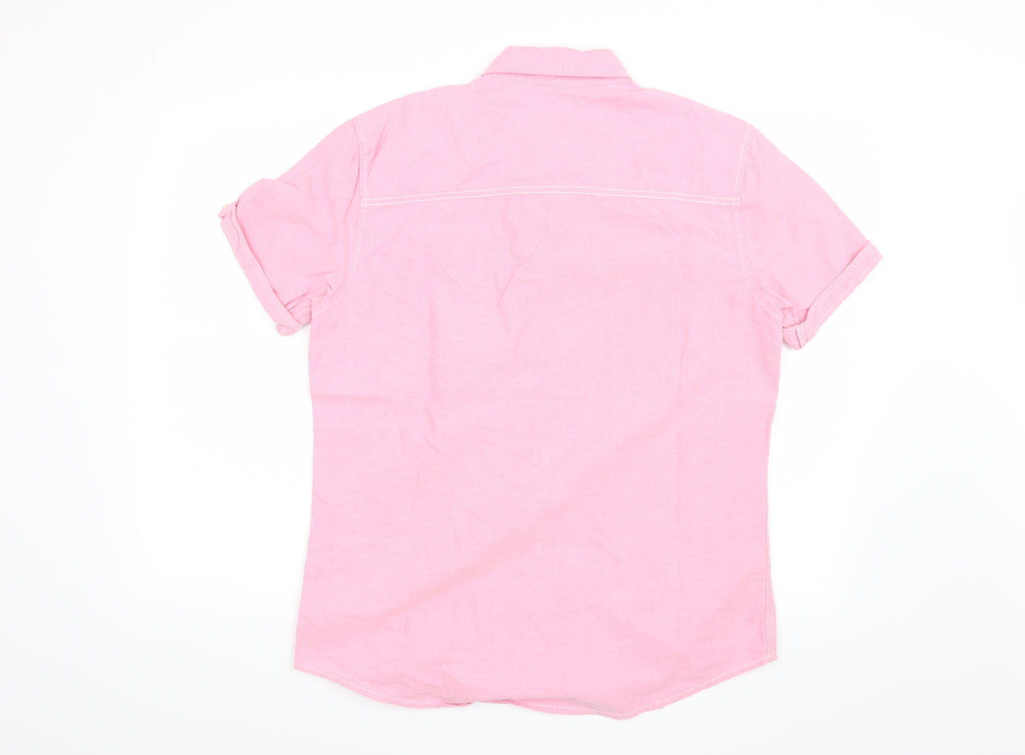 NEXT Mens Pink    Button-Up Size M