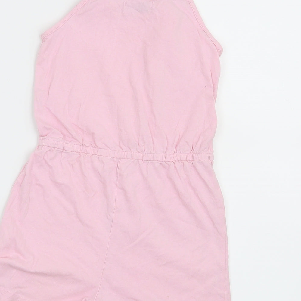 Primark Girls Pink   Playsuit One-Piece Size 6-7 Years