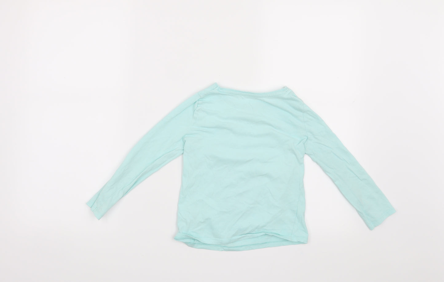 F&F Girls Green   Basic T-Shirt Size 5-6 Years  - Unicorns