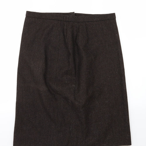 Preworn Womens Brown   A-Line Skirt Size 34 in