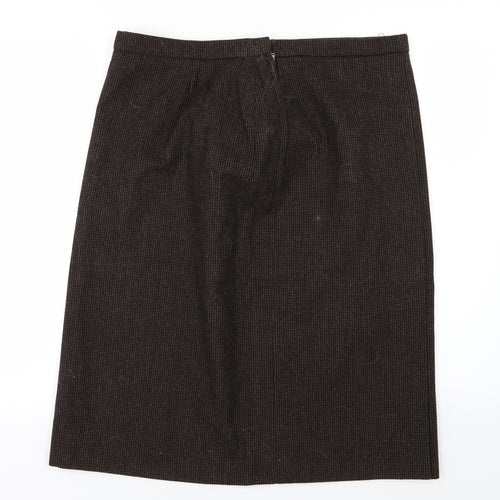 Preworn Womens Brown   A-Line Skirt Size 34 in