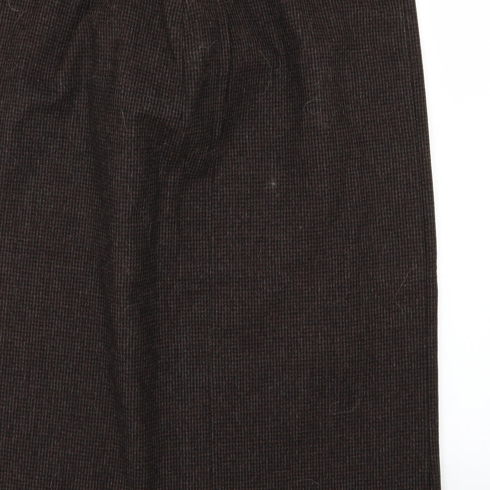 Preworn Womens Brown   A-Line Skirt Size 34 in