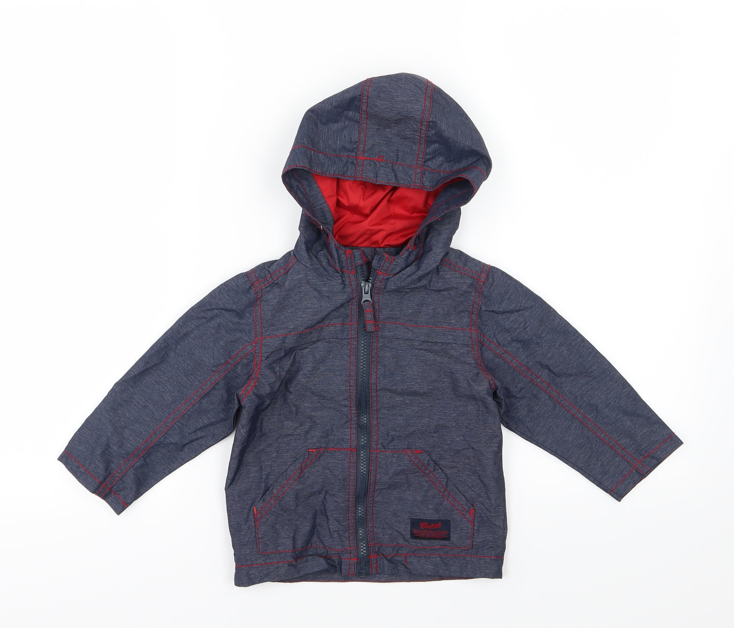 Primark Boys Blue   Basic Coat Coat Size 18-24 Months