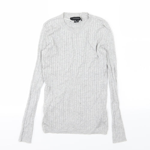 Primark Womens Grey  Knit Pullover Jumper Size 6