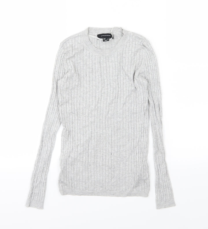 Primark Womens Grey  Knit Pullover Jumper Size 6