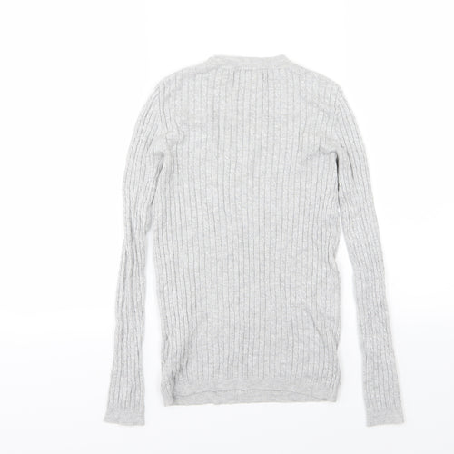 Primark Womens Grey  Knit Pullover Jumper Size 6
