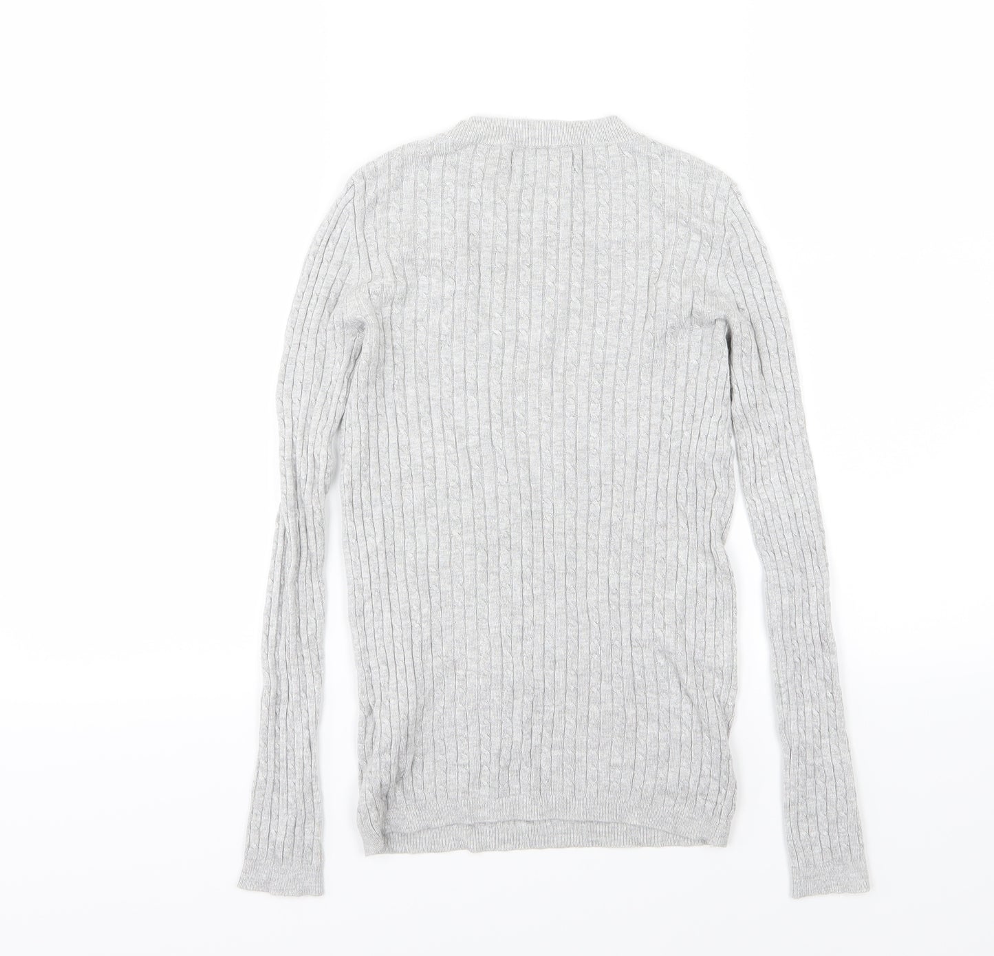 Primark Womens Grey  Knit Pullover Jumper Size 6