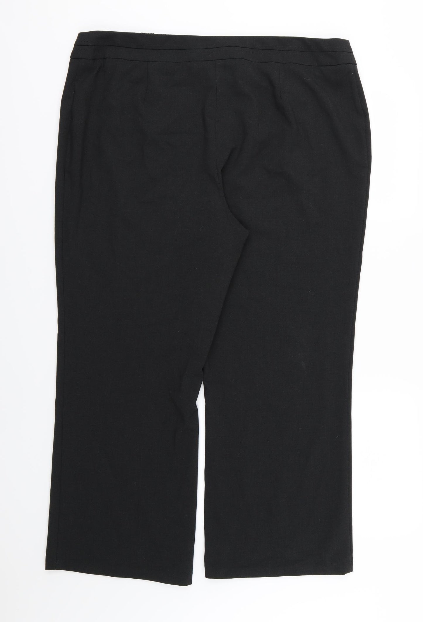 Marks and Spencer Womens Grey  Rayon Trousers  Size 40 in L27 in