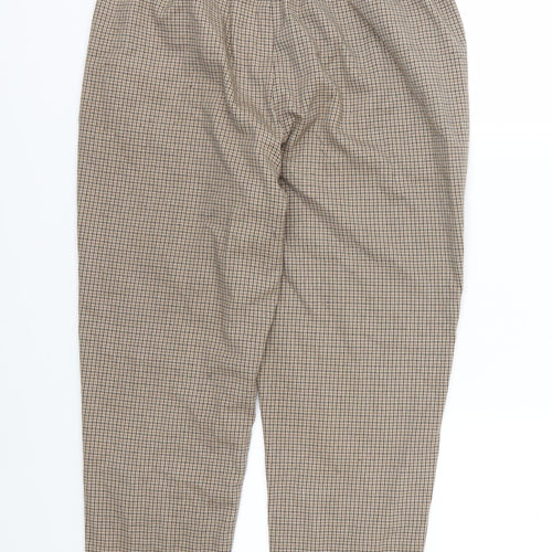 Stradivarius Womens Brown Houndstooth  Trousers  Size M L24 in