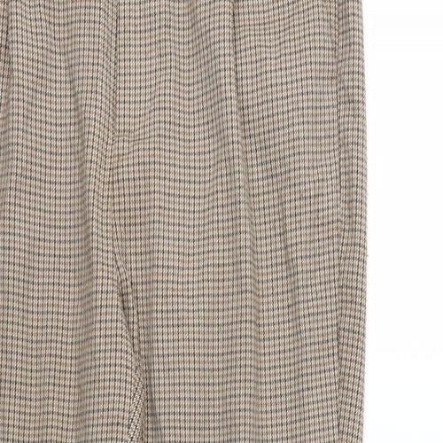 Stradivarius Womens Brown Houndstooth  Trousers  Size M L24 in