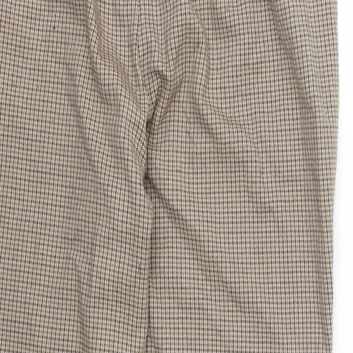 Stradivarius Womens Brown Houndstooth  Trousers  Size M L24 in