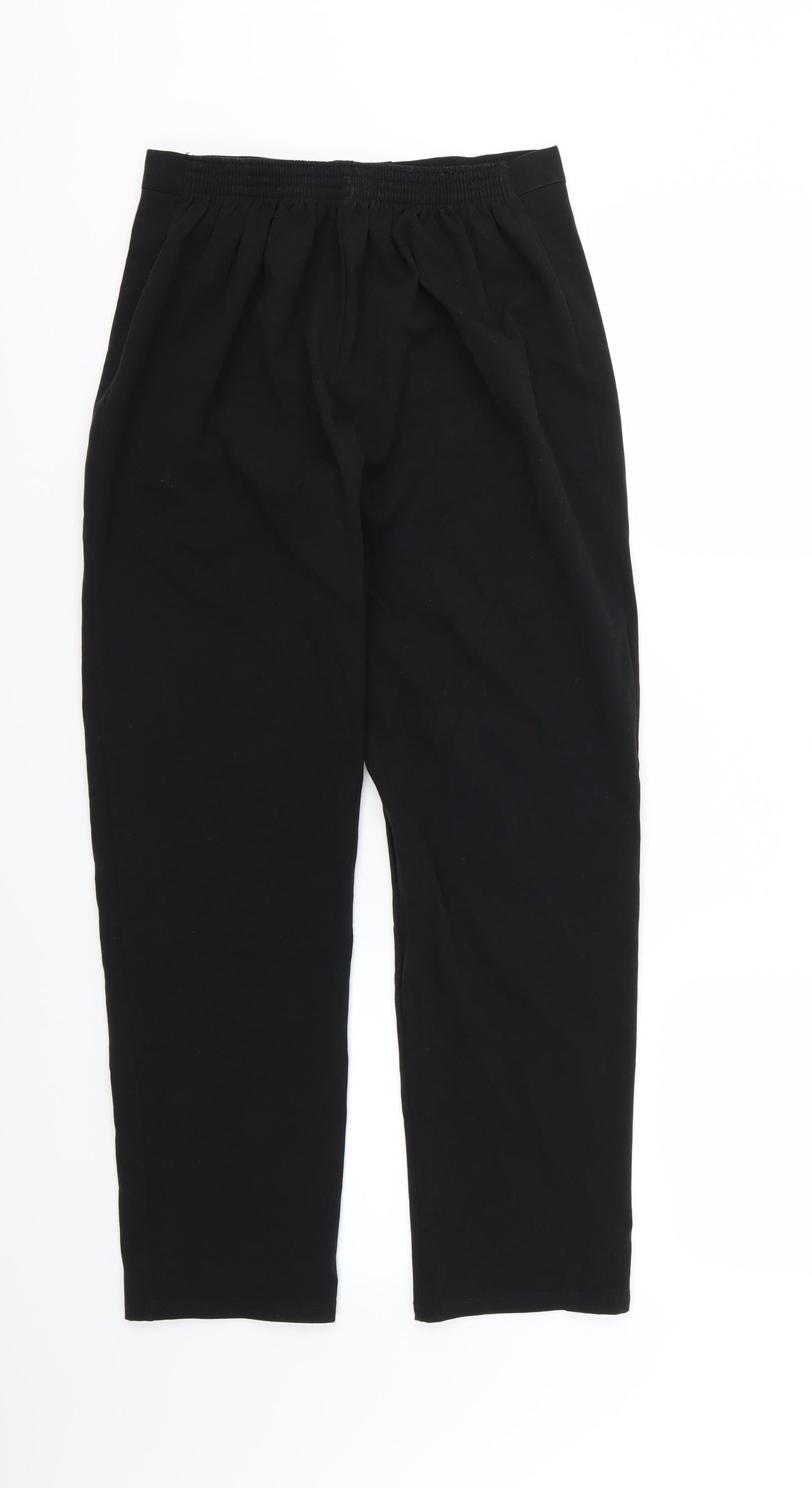 Preworn Womens Black  Rayon Trousers  Size M L27 in
