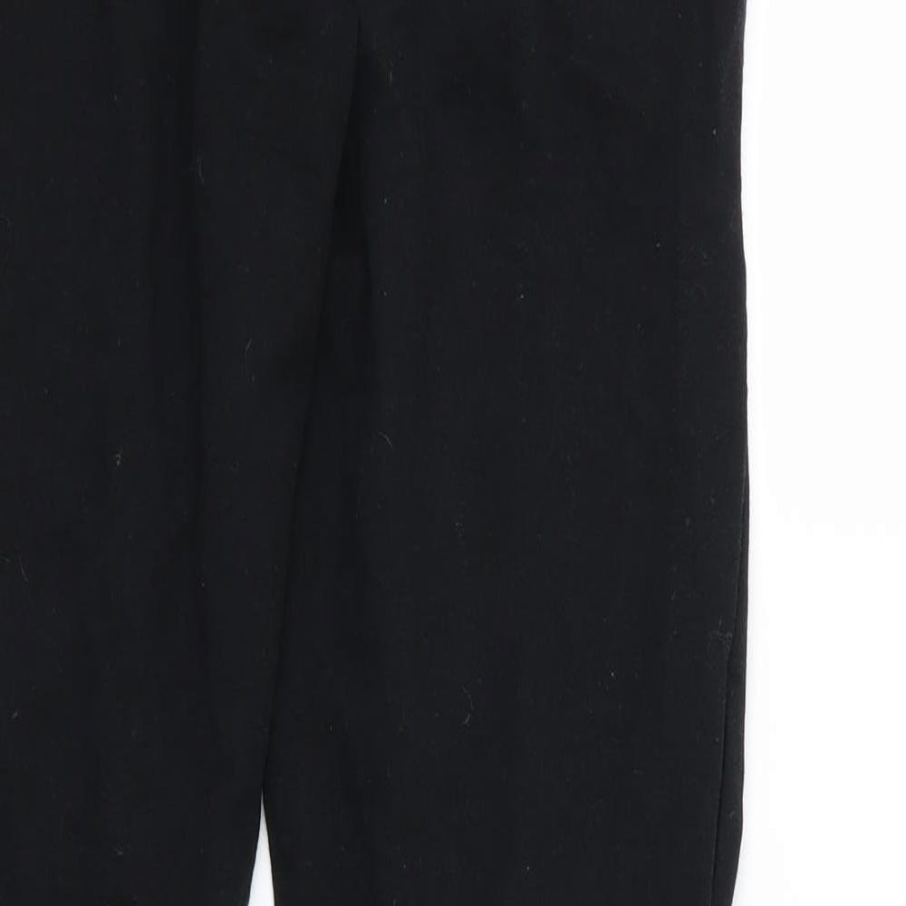 Primark Womens Black  Jersey Jogger Trousers Size 12 L30 in - Ripped