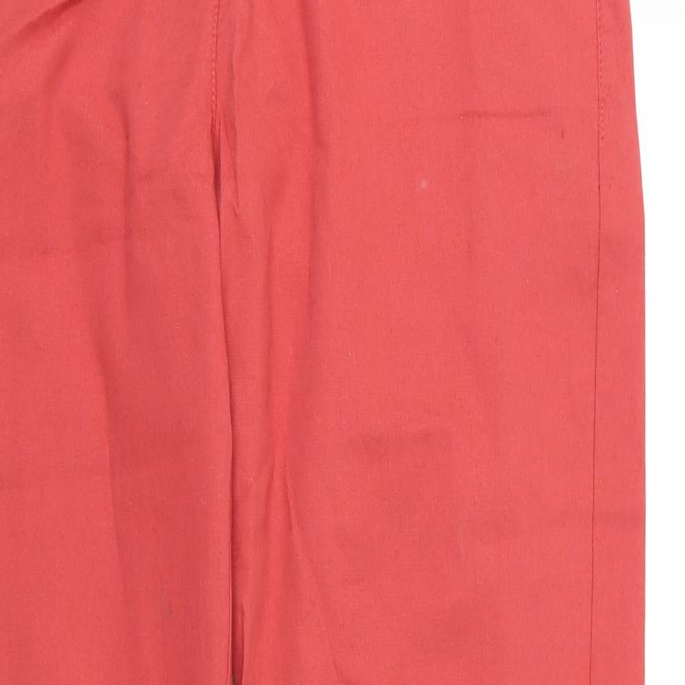 George Womens Red   Chino Trousers Size 12 L30 in